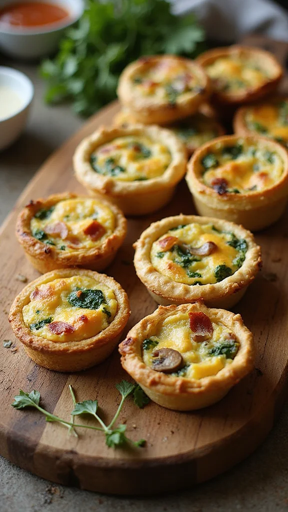 15 Easy Breakfast Brunch Ideas for a Crowd That Everyone Will Love - 2. Mini Quiches 1