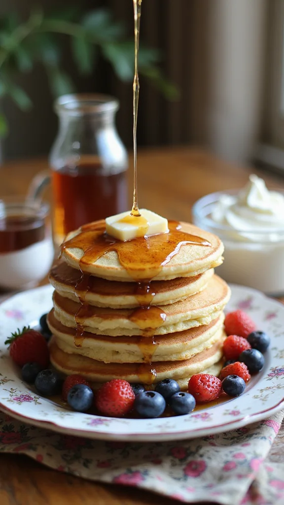 15 Easy Breakfast Brunch Ideas for a Crowd That Everyone Will Love - 3. Fluffy Pancake Stacks 1