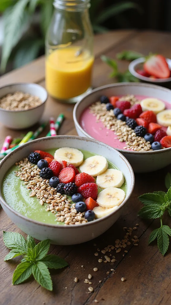 15 Easy Breakfast Brunch Ideas for a Crowd That Everyone Will Love - 9. Smoothie Bowls 1
