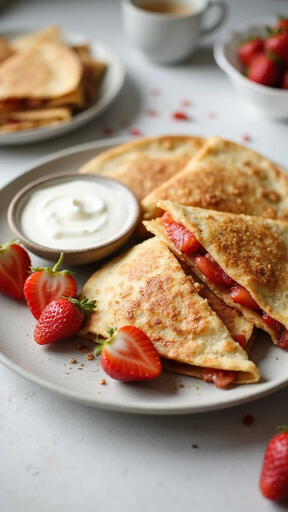 15 Easy Strawberry Breakfast Recipes Kids Will Beg You to Make - 10. Strawberry Breakfast Quesadillas 1