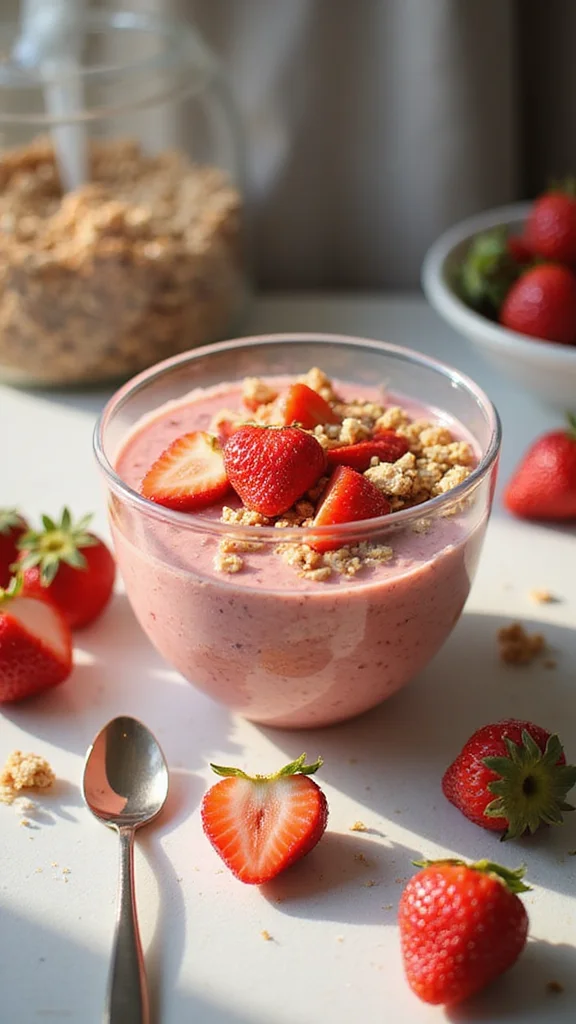 15 Easy Strawberry Breakfast Recipes Kids Will Beg You to Make - 15. Strawberry Smoothie Bowls 1