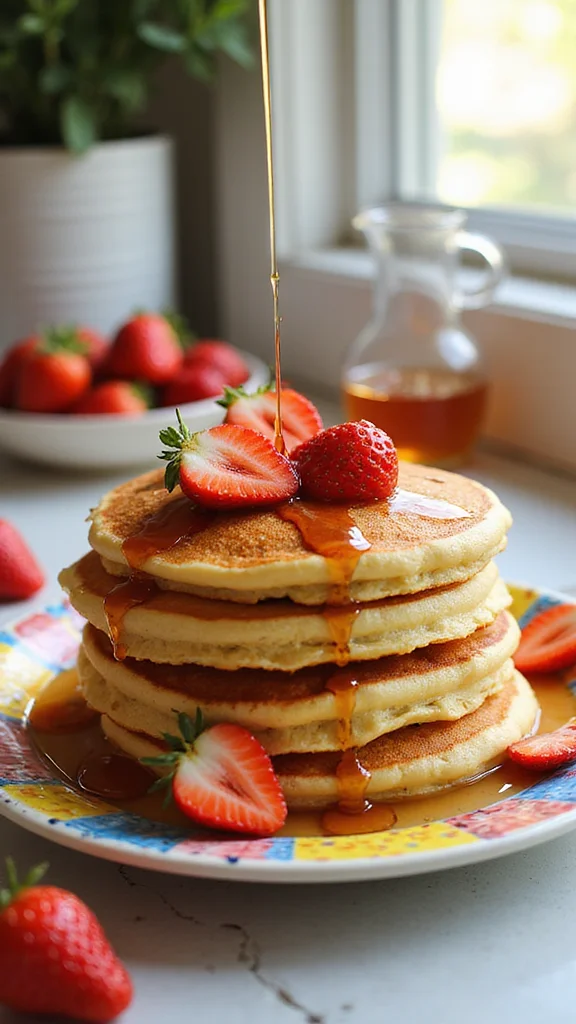 15 Easy Strawberry Breakfast Recipes Kids Will Beg You to Make - 3. Strawberry Pancakes 1