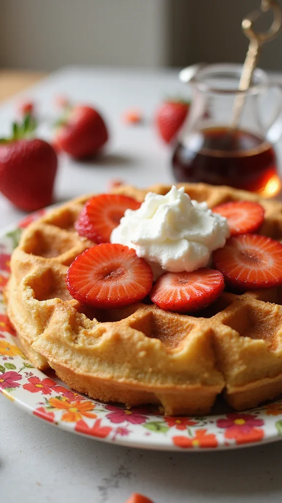 15 Easy Strawberry Breakfast Recipes Kids Will Beg You to Make - 5. Strawberry Waffles 1
