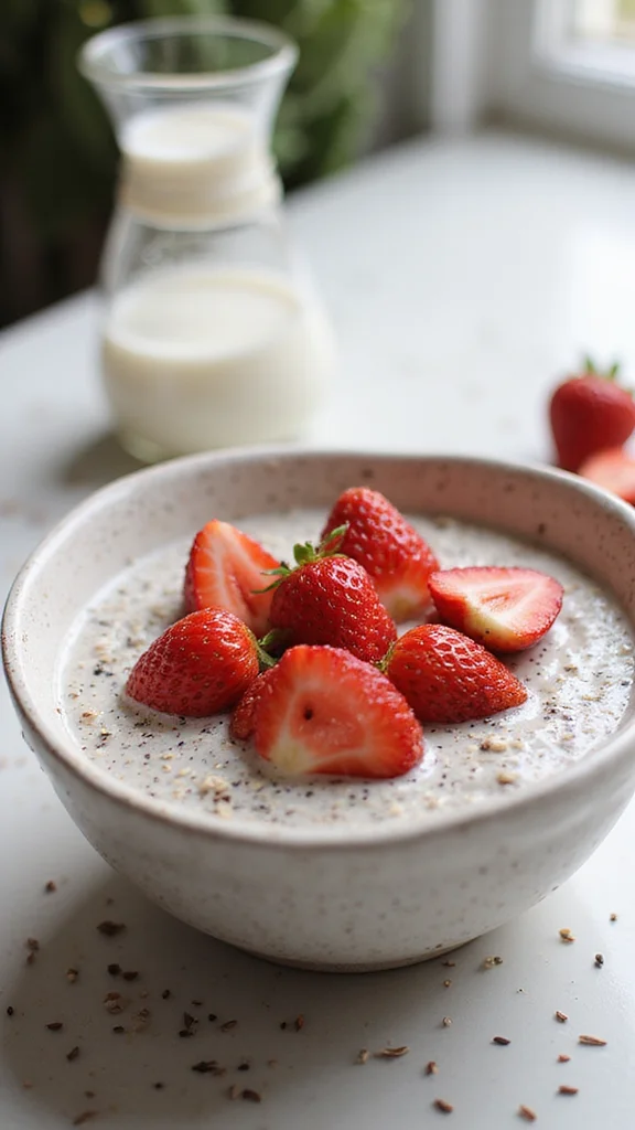 15 Easy Strawberry Breakfast Recipes Kids Will Beg You to Make - 8. Strawberry Chia Seed Pudding 1