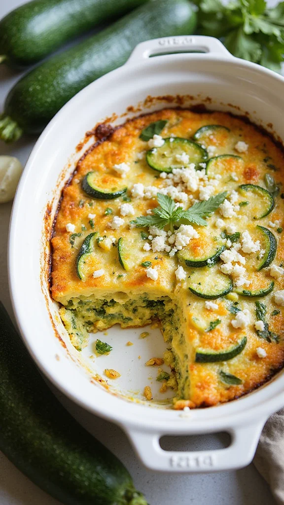 15 Make-Ahead Breakfast Casserole Ideas Perfect for Christmas Morning - 10. Zucchini and Feta Breakfast Bake 1