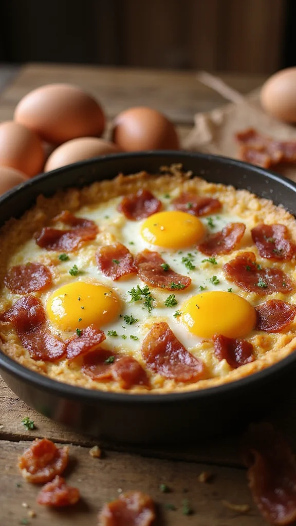 15 Make-Ahead Breakfast Casserole Ideas Perfect for Christmas Morning - 11. Bacon and Egg Breakfast Bake 1