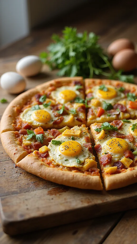 15 Make-Ahead Breakfast Casserole Ideas Perfect for Christmas Morning - 15. Holiday Breakfast Pizza 1