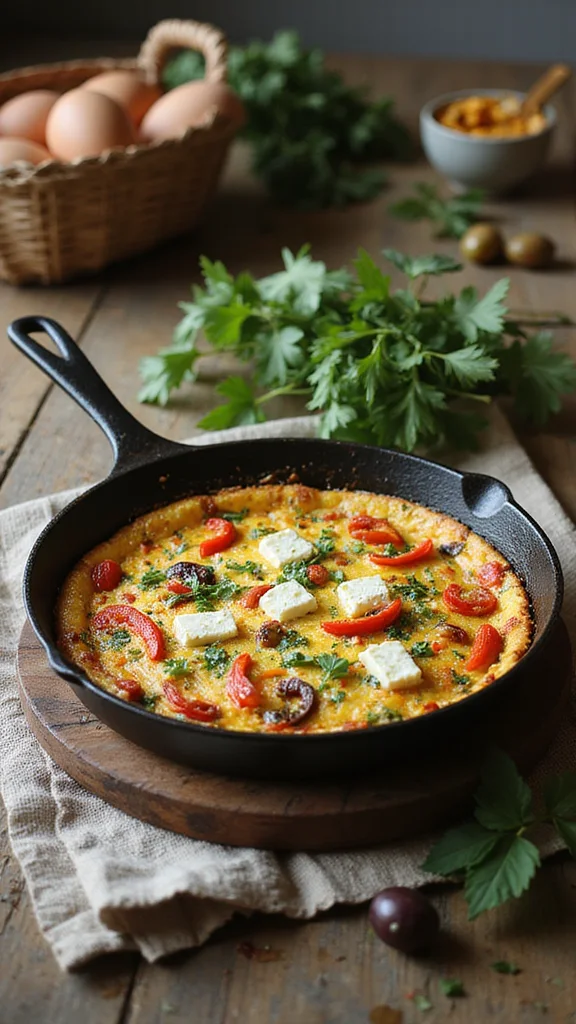 15 Make-Ahead Breakfast Casserole Ideas Perfect for Christmas Morning - 5. Mediterranean Veggie Frittata 1