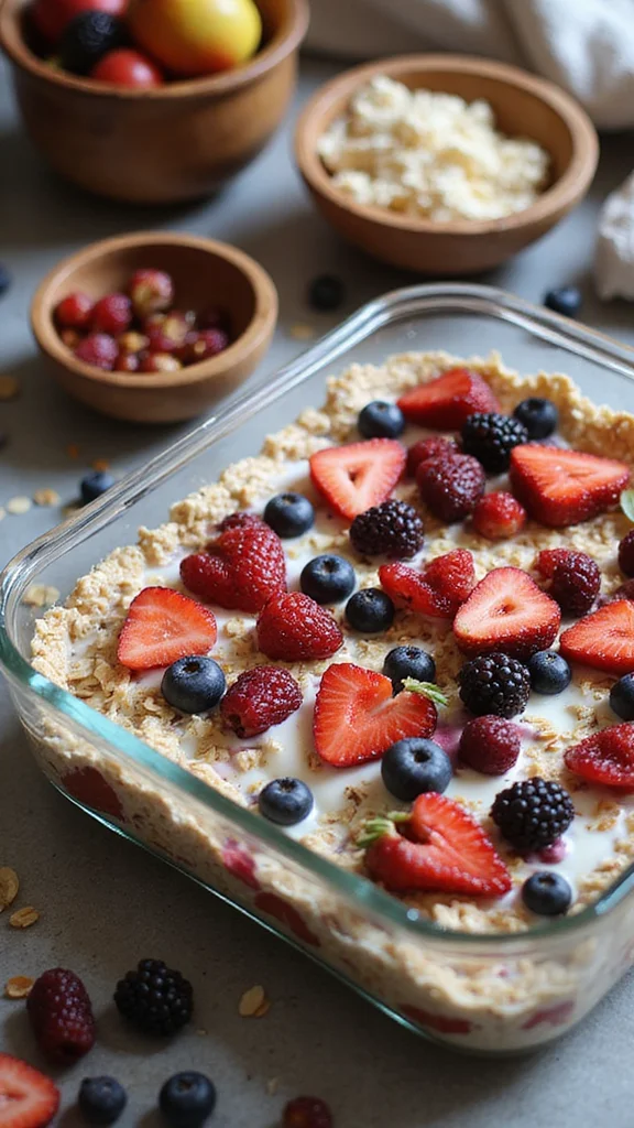 15 Make-Ahead Breakfast Casserole Ideas Perfect for Christmas Morning - 6. Overnight Oats Casserole 1