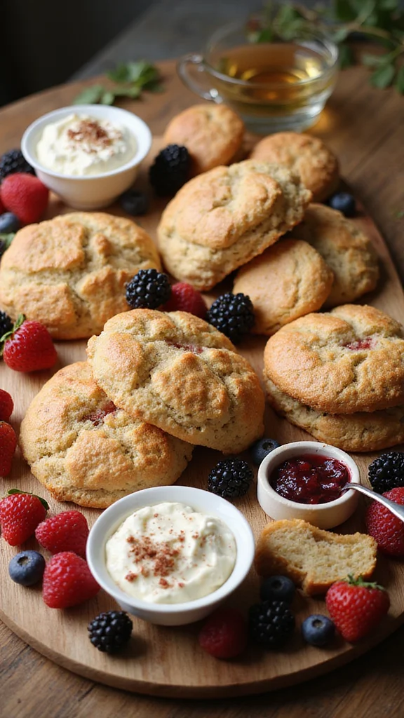 18 Budget-Friendly Breakfast Grazing Board Ideas That Still Wow - 16. Scone and Jam Board 1