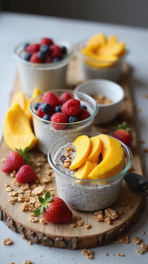 18 Budget-Friendly Breakfast Grazing Board Ideas That Still Wow - 18. Chia Seed Pudding Cups 1