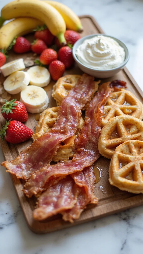 18 Budget-Friendly Breakfast Grazing Board Ideas That Still Wow - 2. Sweet and Savory Combo 1