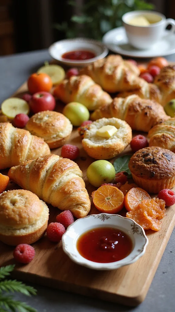 18 Budget-Friendly Breakfast Grazing Board Ideas That Still Wow - 5. Morning Pastry Extravaganza 1