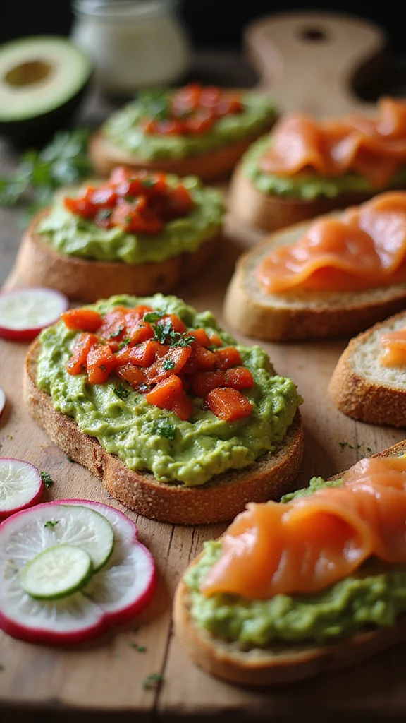 18 Budget-Friendly Breakfast Grazing Board Ideas That Still Wow - 6. Savory Toast Spread 1