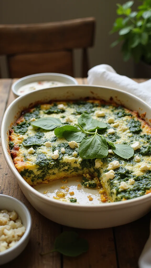 18 Crowd-Pleasing Breakfast Casserole Ideas for Brunch Gatherings - 1. Spinach and Feta Breakfast Casserole 1