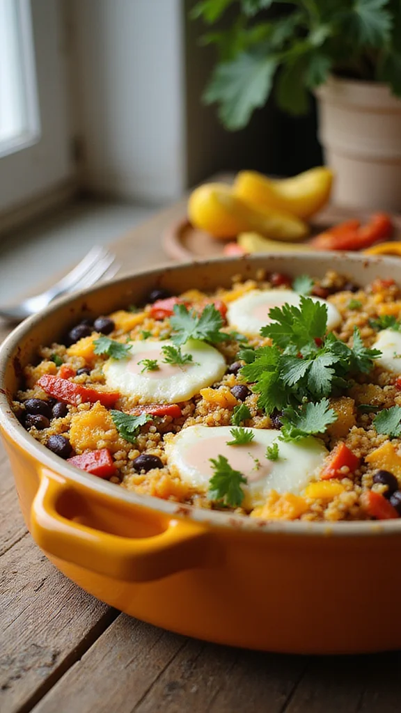 18 Crowd-Pleasing Breakfast Casserole Ideas for Brunch Gatherings - 2. Mexican Quinoa Breakfast Casserole 1