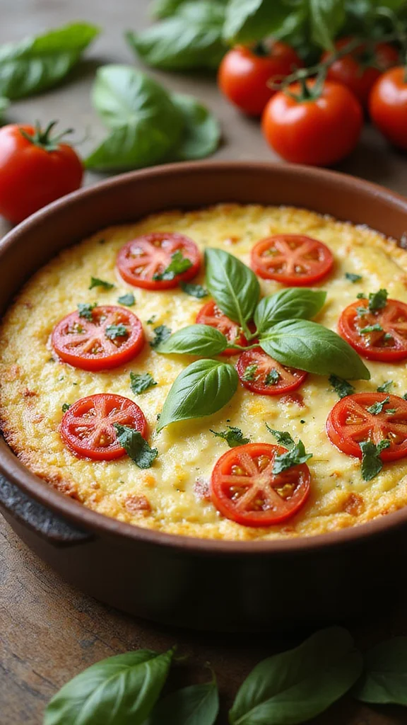18 Crowd-Pleasing Breakfast Casserole Ideas for Brunch Gatherings - 5. Tomato Basil Frittata Casserole 1