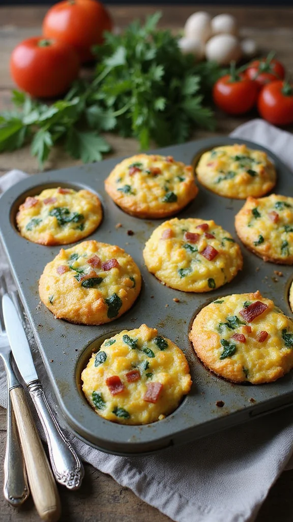 18 Make-Ahead Breakfast Brunch Ideas That Save You Precious Time - 1. Savory Egg Muffins 1