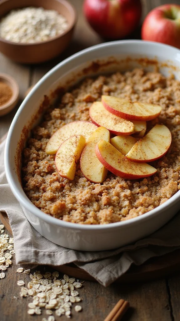20 Easy Breakfast Casserole Ideas That Feed the Whole Family - 7. Apple Cinnamon Oatmeal Casserole 1
