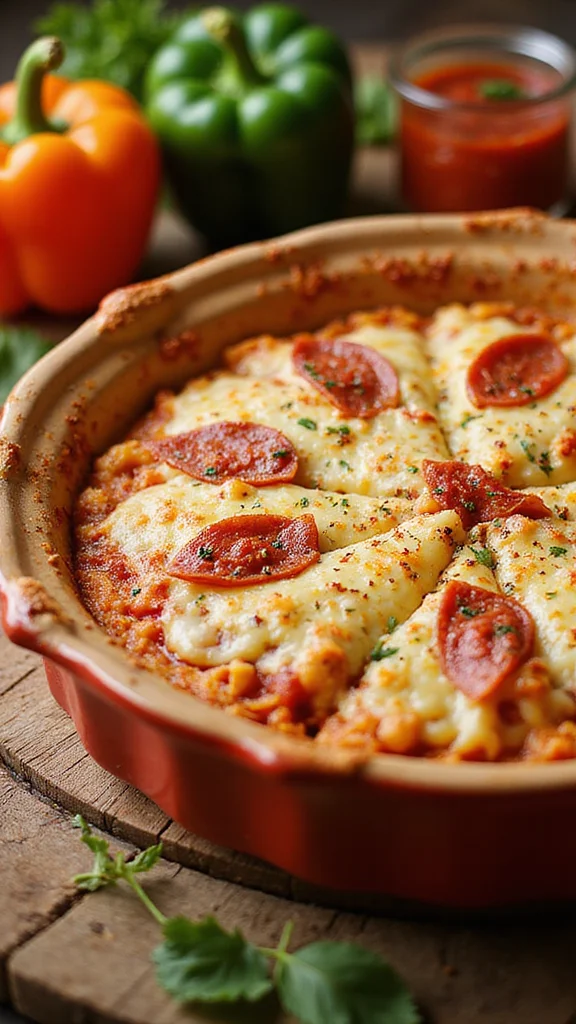 20 Easy Breakfast Casserole Ideas That Feed the Whole Family - 9. Pizza Breakfast Casserole 1