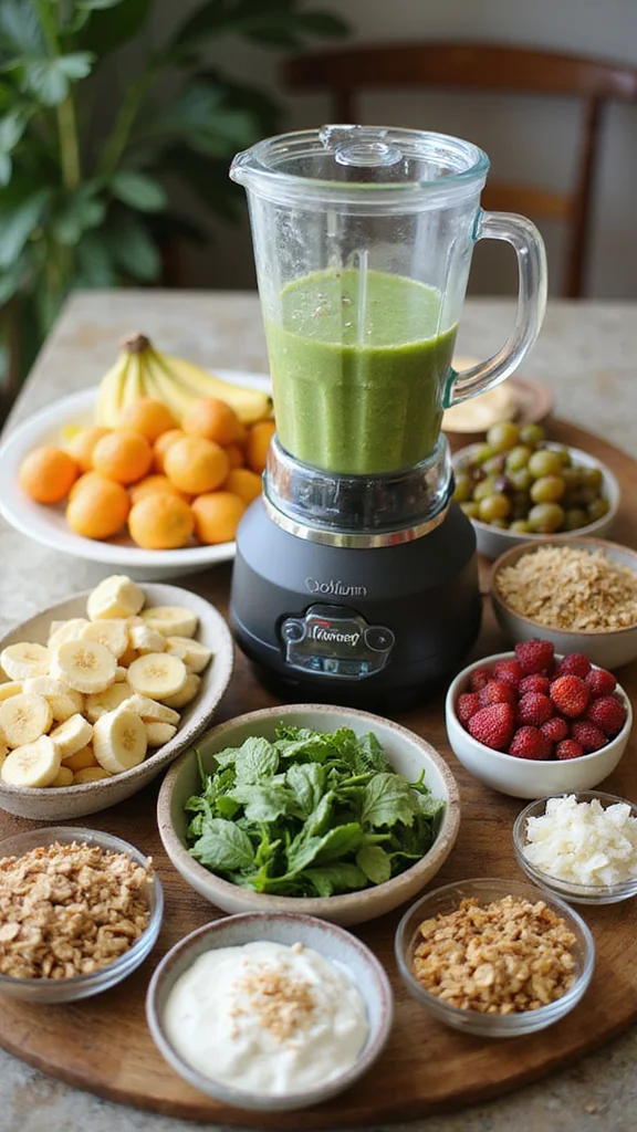 20 Easy Breakfast Grazing Board Ideas That Look Like You Tried Hard - 10. Smoothie Bowl station 1