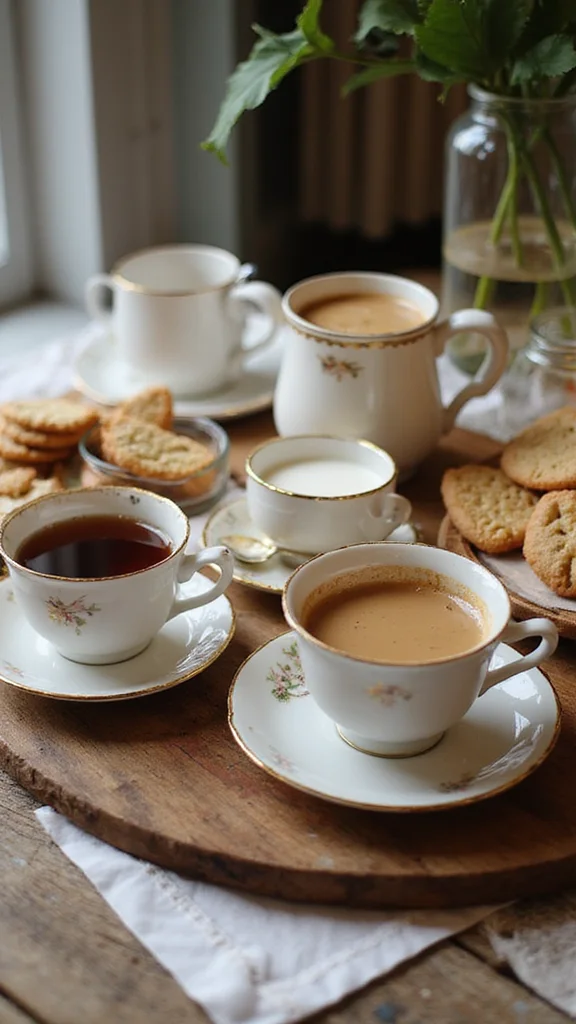 20 Easy Breakfast Grazing Board Ideas That Look Like You Tried Hard - 20. Coffee and Tea Spread 1