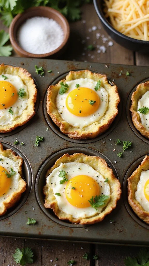 20 Easy Breakfast Potato Recipes That Will Become Your New Favorites - 7. Baked Potato Egg Cups 1