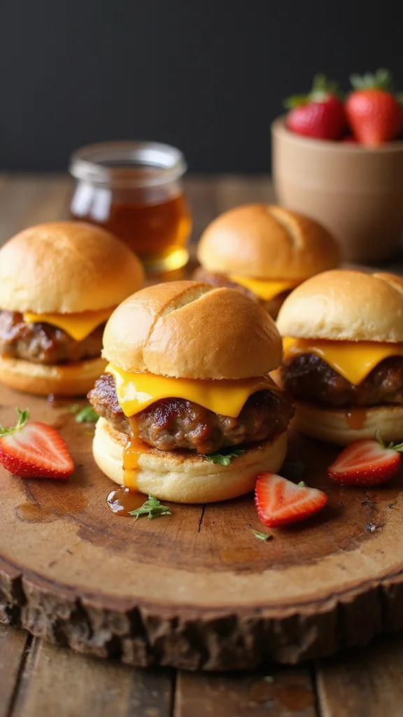 20 Easy Breakfast Slider Recipes Perfect for Feeding a Crowd - 3. Sausage and Maple Glazed Sliders 1