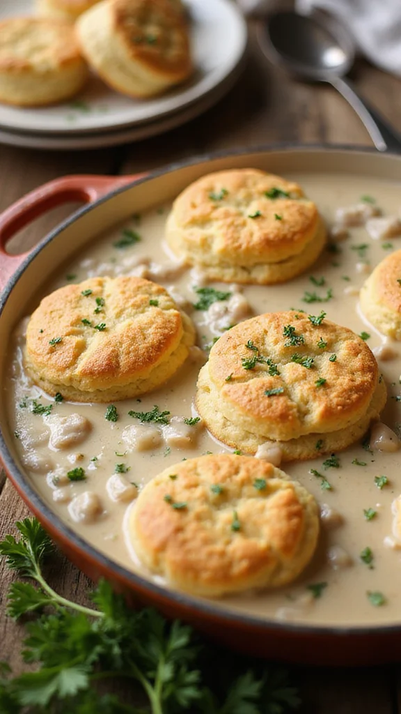 20 Easy Potluck Breakfast Ideas That Everyone Will Devour - 14. Biscuit and Gravy Casserole 1