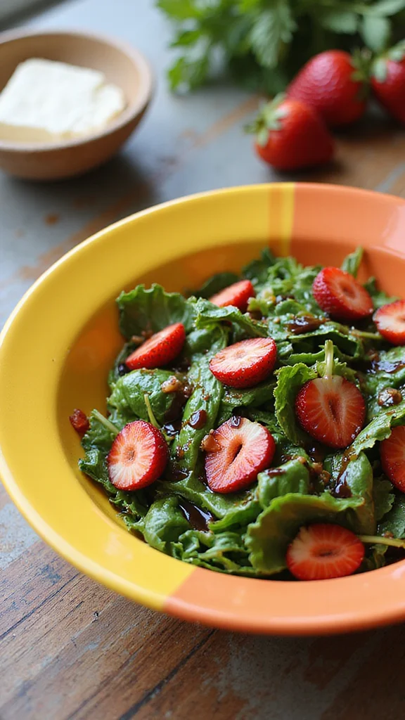20 Fresh Strawberry Breakfast Recipes to Brighten Your Morning - 20. Strawberry Salad with Balsamic Reduction 1