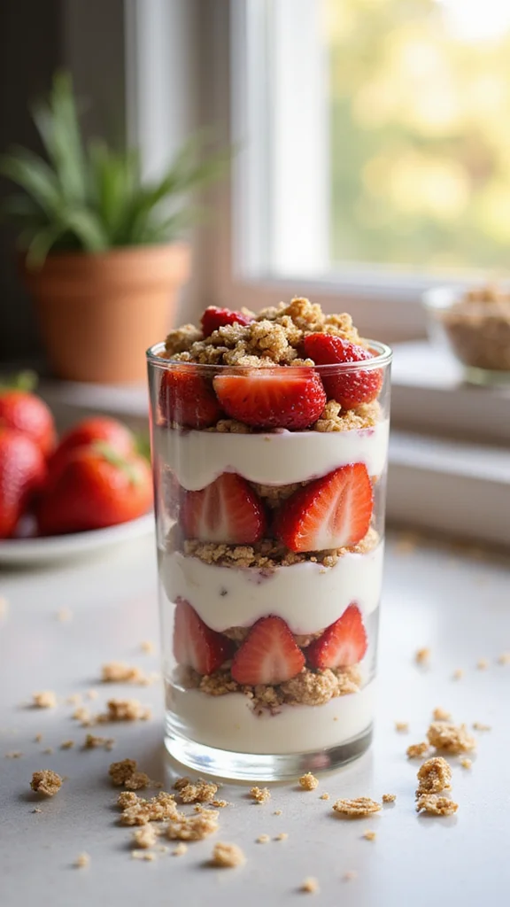 20 Fresh Strawberry Breakfast Recipes to Brighten Your Morning - 4. Strawberry Yogurt Parfait 1
