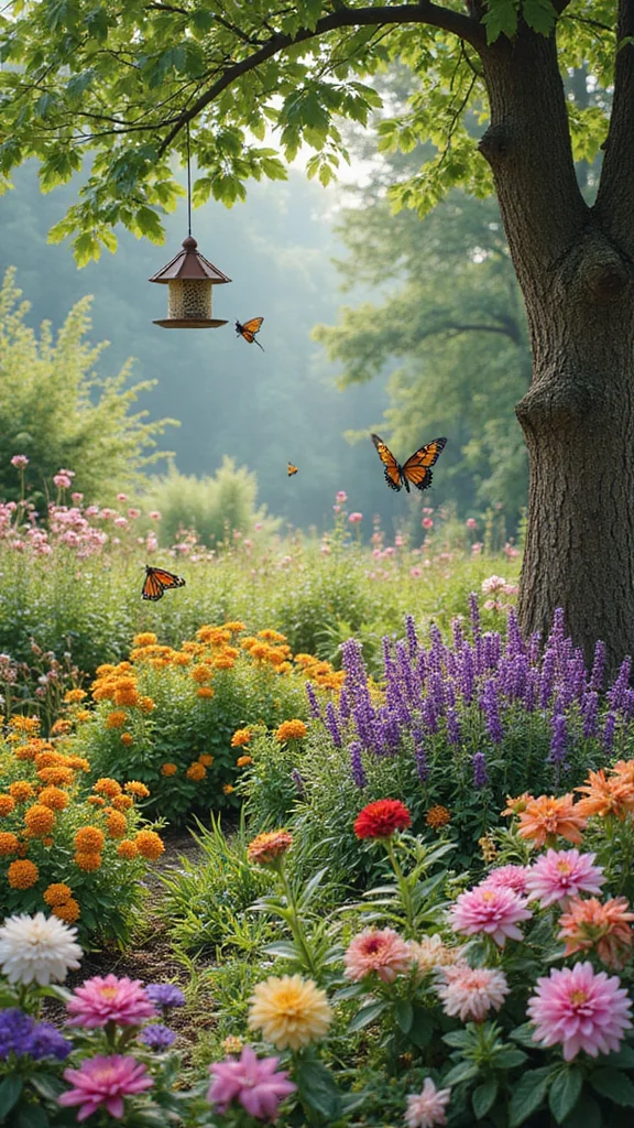 20 Gardening Ideas That Will Elevate Your Front Yard and Curb Appeal! - 14. Create a Wildlife-Friendly Space 1
