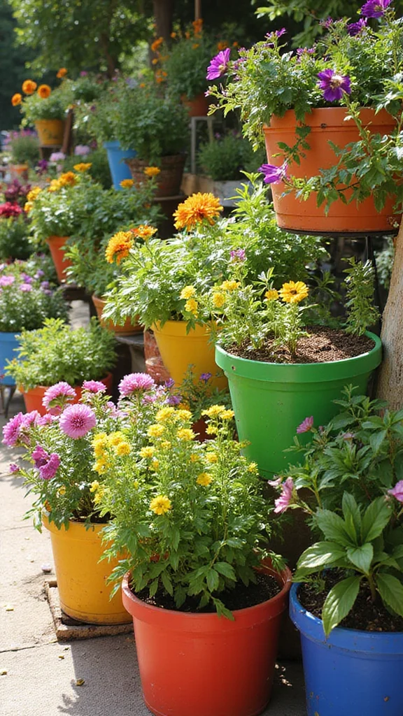 20 Gardening Ideas That Will Elevate Your Front Yard and Curb Appeal! - 15. Experiment with Container Gardening 1