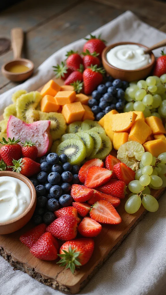 20 Stunning Breakfast Brunch Ideas for Your Next Gathering - 4. Colorful Fruit Charcuterie Board 1