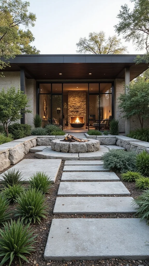 2026 Front Yard Trends Master Style Guide - 2. Sculptural Hardscaping 1