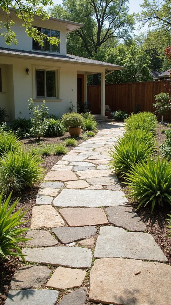 2026 Front Yard Trends Master Style Guide - 5. Eco-Conscious Pathways 1