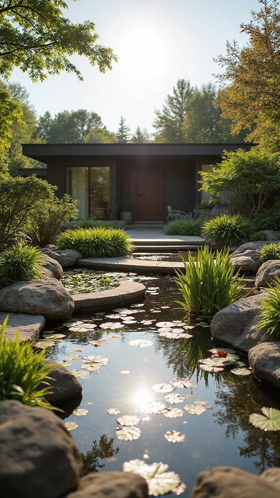 2026 Front Yard Trends Master Style Guide - 6. Integrated Water Features 1