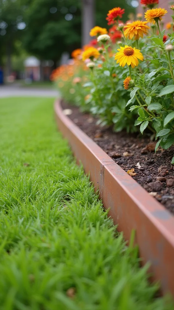 Best Landscape Edging for Front Yard Beds: Metal vs Stone vs Plastic Tested - 1. Metal Edging: Sleek and Modern 1