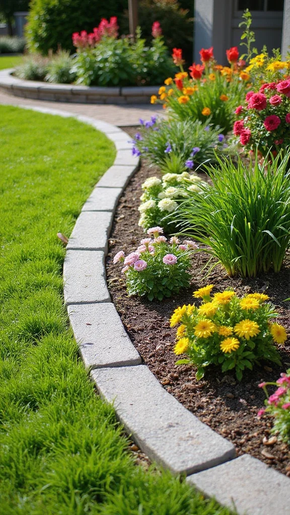 Best Landscape Edging for Front Yard Beds: Metal vs Stone vs Plastic Tested - 3. Plastic Edging: Cost-Effective and Versatile 1