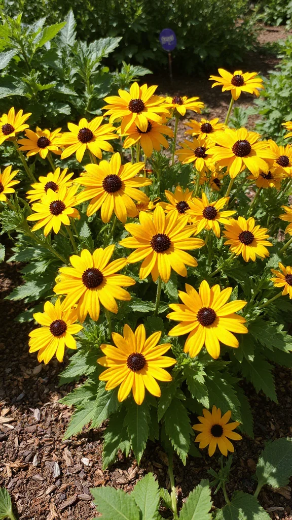 Best Perennials for Front Yard Curb Appeal That Come Back Every Year - 2. Black-Eyed Susan (Rudbeckia) 1