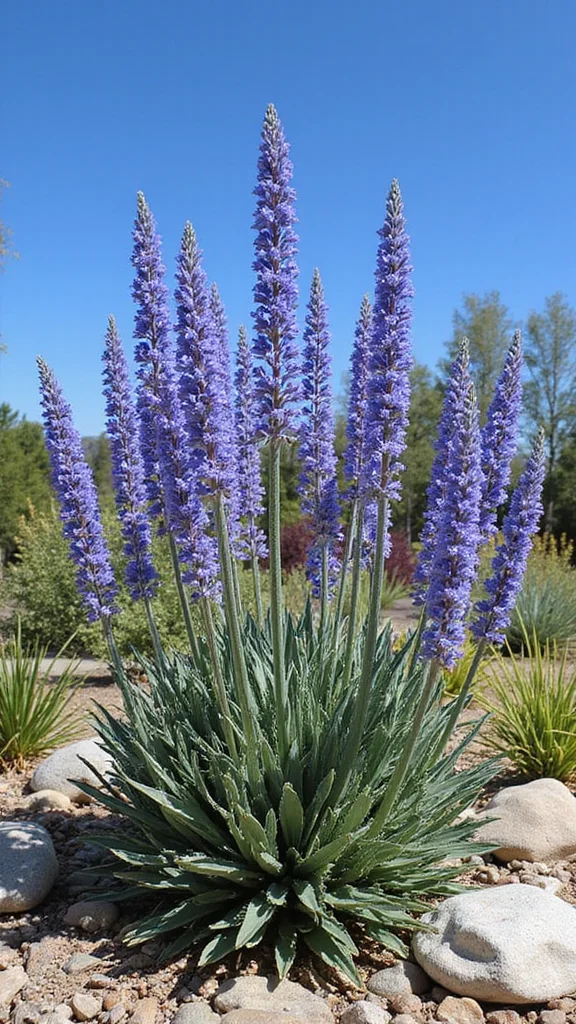 Best Plants for Low Maintenance Flower Beds in Full Sun All Season - 8. Russian Sage (Perovskia atriplicifolia) 1
