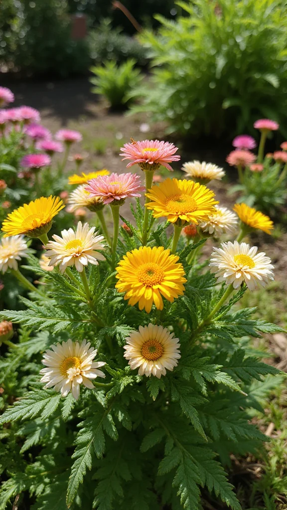 Best Plants for Low Maintenance Flower Beds in Full Sun All Season - 9. Yarrow (Achillea millefolium) 1