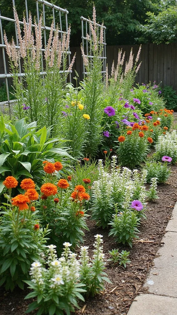 Common Flower Bed Design Mistakes That Make Your Yard Look Messy - 2. Ignoring Plant Heights 1