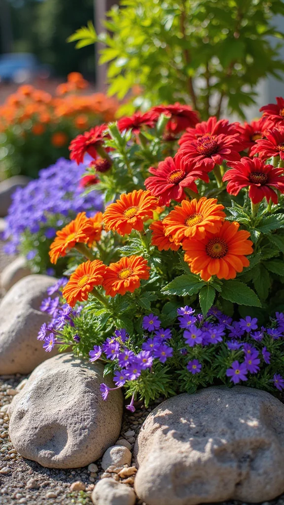Corner Flower Bed Ideas That Make Awkward Yard Spaces Work Beautifully - 10. Play with Color Themes 1