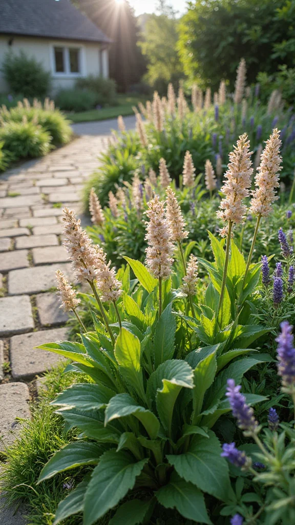 Cottage-Style Flower Bed Ideas With Overflowing Color and Soft Texture - 2. Soft Textures: Mix Foliage for a Cozy Feel 1