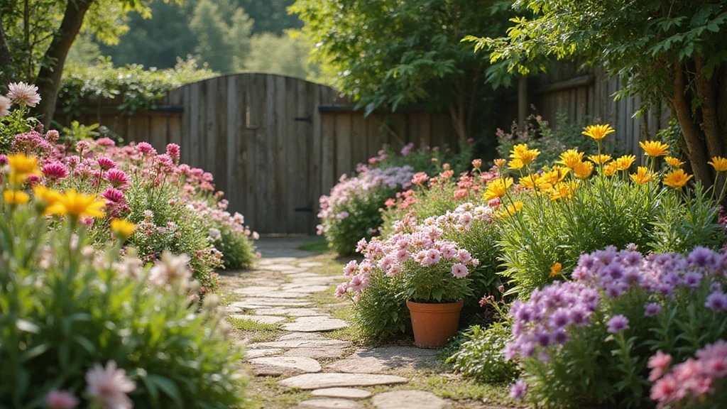 Cottage-Style Flower Bed Ideas With Overflowing Color and Soft Texture