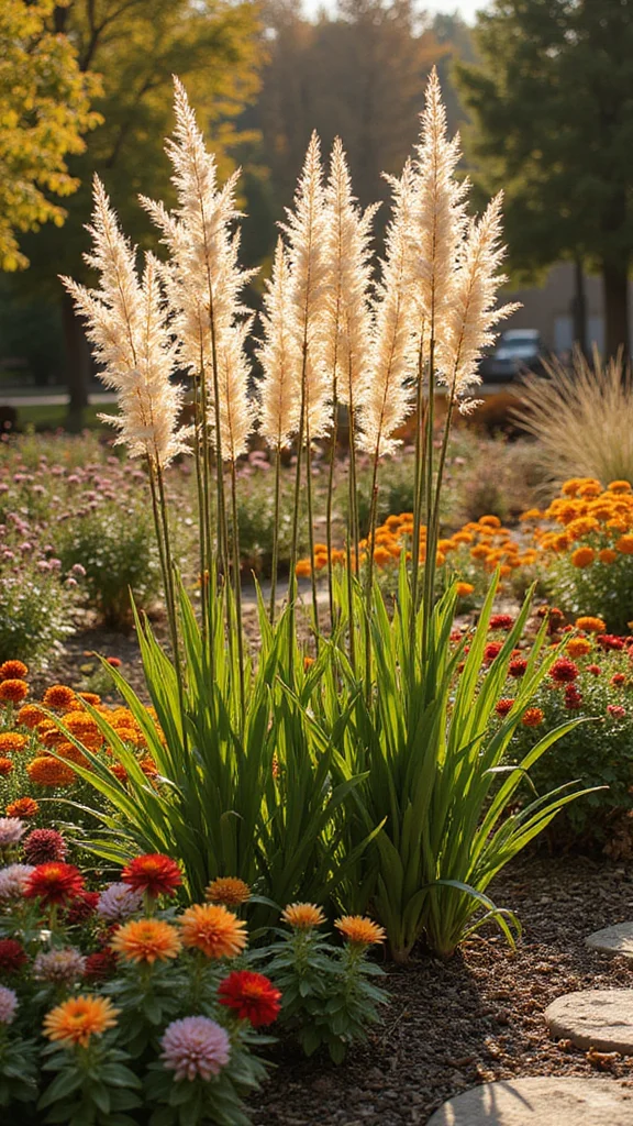 Fall Flower Bed Ideas: What to Plant for Autumn Color and Winter Structure - 2. Ornamental Grasses for Winter Structure 1