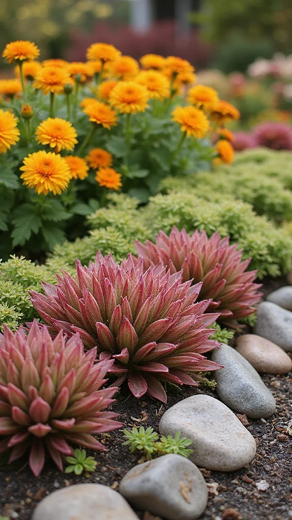 Fall Flower Bed Ideas: What to Plant for Autumn Color and Winter Structure - 6. Low-Maintenance Sedum 1