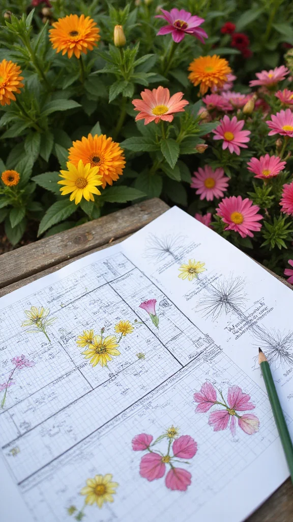 Flower Bed Planning for Beginners: How to Choose Plants That Bloom Together - 10. Planning Your Layout 1