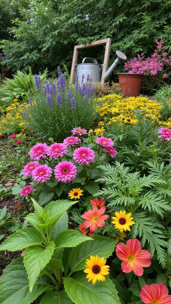 Flower Bed Planning for Beginners: How to Choose Plants That Bloom Together - 9. Incorporating Foliage Plants 1